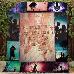 I D Find You And I D Choose You Blanket Kc1807 Quilt and Home Decor