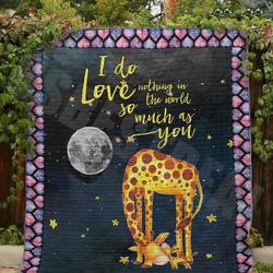 I Do Love Nothing Clt140627 Quilt Blanket and Home Decor