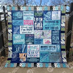 I Dont Sweat I Only Sparkle Quilt Blanket Aq55  Quilt and Home Decor