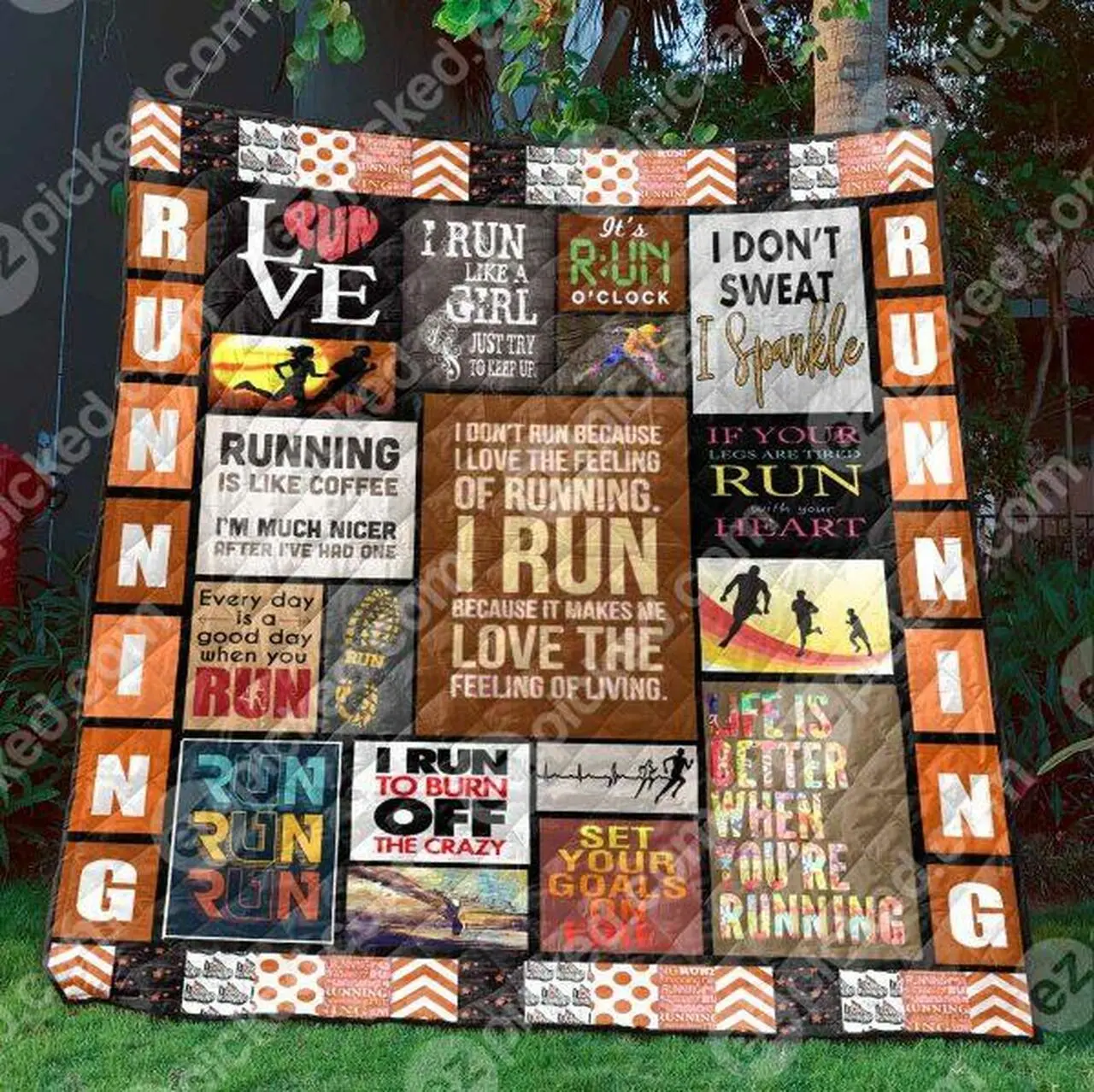 I Dont Sweat I Sparkle Quilt Blanket Yld9 Quilt and Home Decor