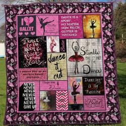 I Love Ballet Quilt Blanket  Quilt and Home Decor