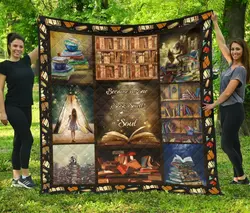 I Love Books Amazing Gift For Reading Book Lover Quilt and Home Decor