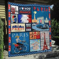 I Love Franche Ah Quilt Derqyy and Home Decor