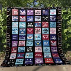 I Love Lacrosse Quilt Blanket Vd14  Quilt and Home Decor