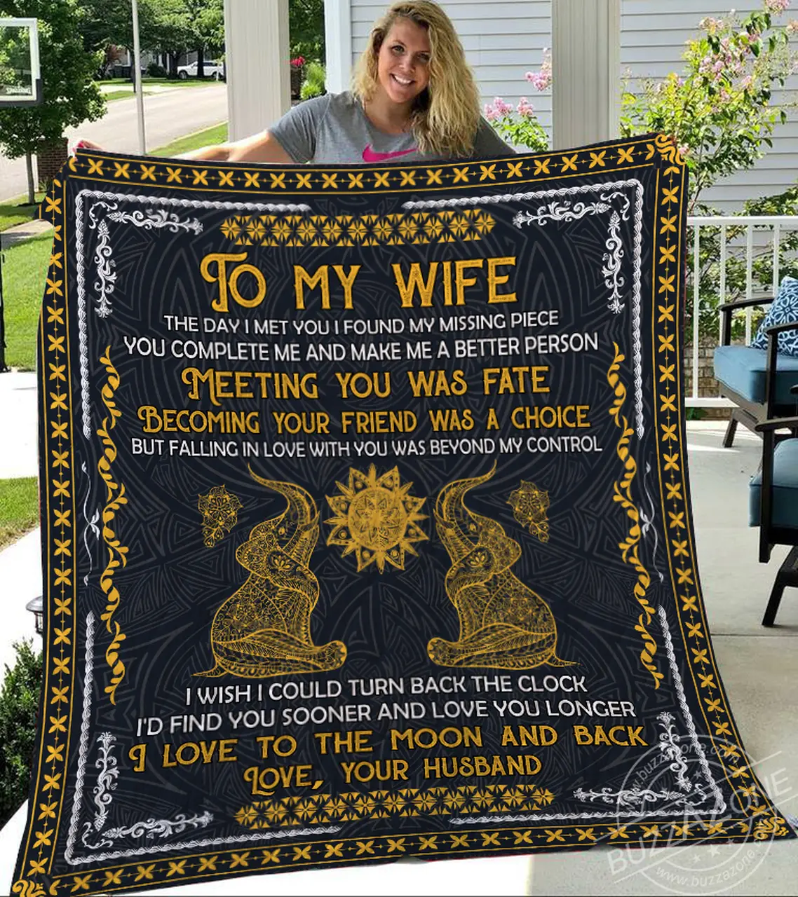 I Love To The Moon And Back Vv Elephant Quilt and Home Decor