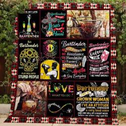 I M A Bartender Blanket Kc1807 Quilt and Home Decor