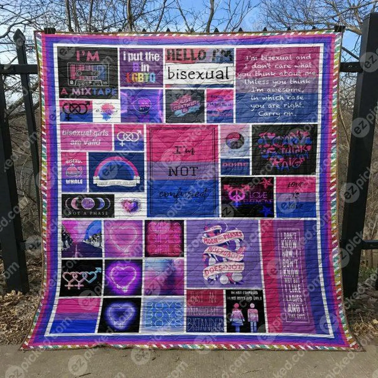 I M Not Confused Quilt Blanket Ytp0 Quilt and Home Decor
