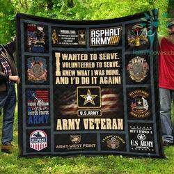 I Wanted To Serve I Volunteered To Serve Army Quilts Blanket Dhc090120744Td and Home Decor