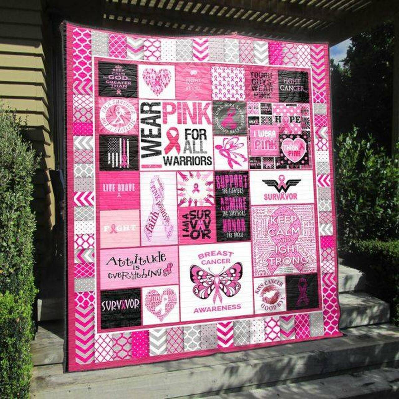 I Wear Pink Quilt Blanket Vh09 Quilt and Home Decor