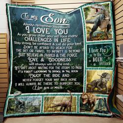 I Will Always Be There To Support You Vv_ Dinosaur Quilt and Home Decor