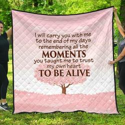I Will Carry You With Me Quilt  Quilt and Home Decor