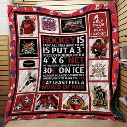 Ice Hockey Cla1610396Q Quilt Blanket and Home Decor