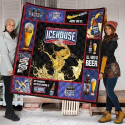 Icehouse Beer All I Need Is Beer Gift Quilt and Home Decor