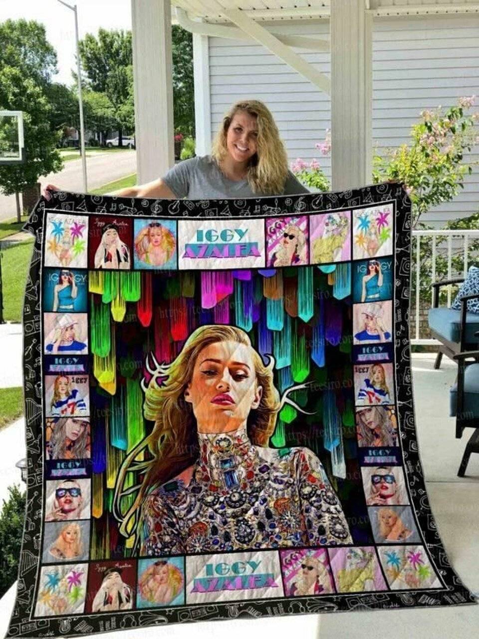 Iggy Azalea All Season Plus Size Quilt Blanket and Home Decor