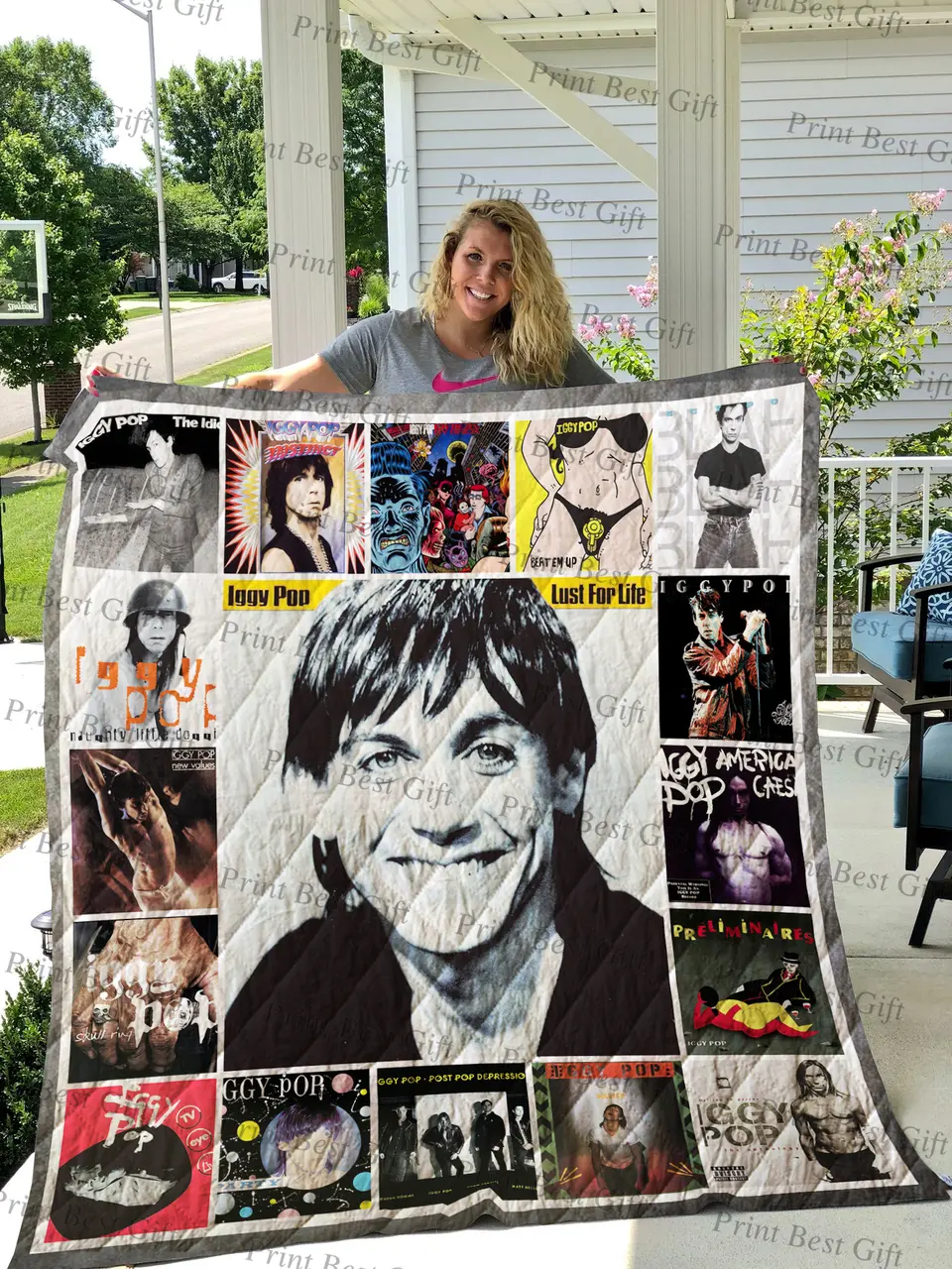 Iggy Pop Albums Cover Poster Quilt and Home Decor