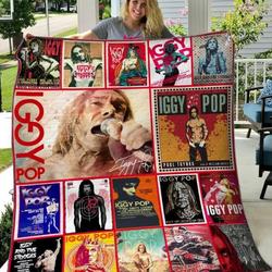 Iggy Pop Quilt Blanket Hvt060625  Quilt and Home Decor