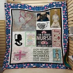 I’M A Good Nurse Quilt Blanket and Home Decor