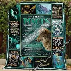 I’M A Pisces Girl Quilt and Home Decor