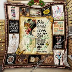 I’M That Girl Who Loves Books Quilt and Home Decor