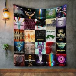Imagine Dragons Style Three Album Covers Quilt Blanket and Home Decor