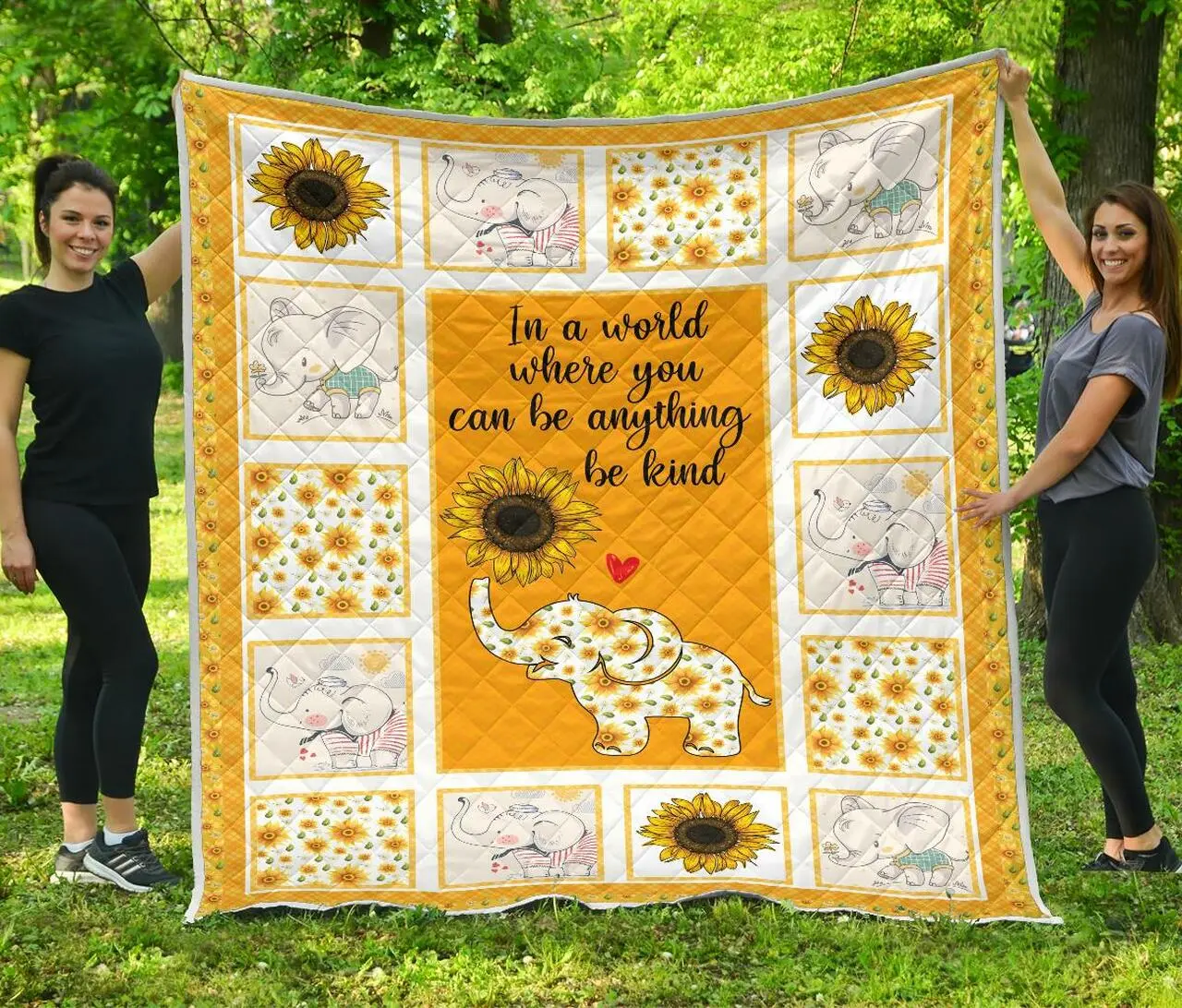 In A World Where You Can Be Anything Be Kind Quilt Quilt and Home Decor