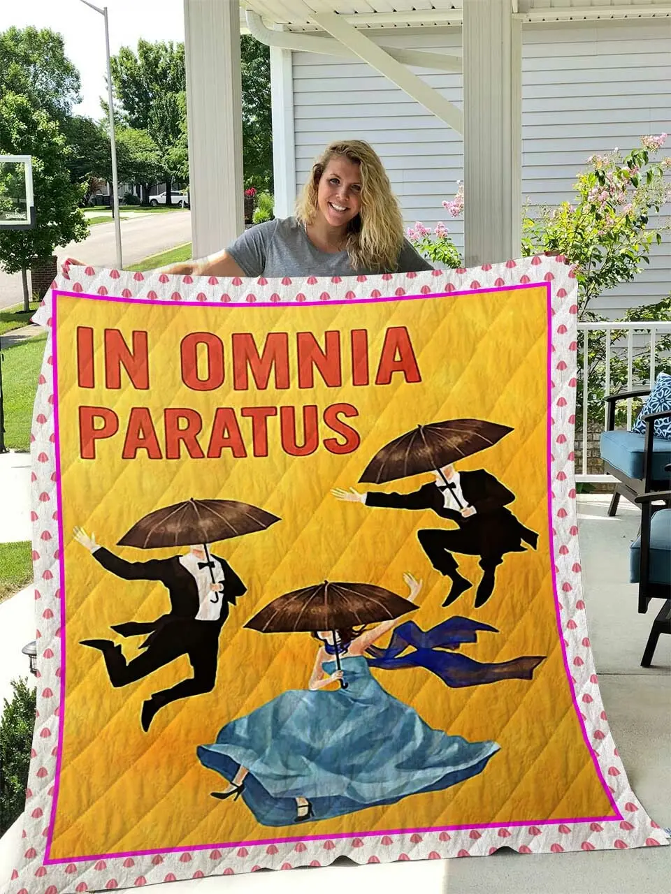 In Omnia Paratus Gilmore Girls Quilt D1 and Home Decor