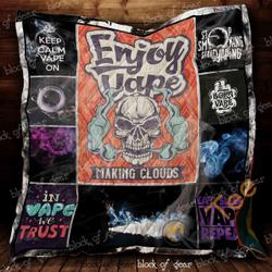 In Vape We Trust Blanket KC1807 Quilt and Home Decor