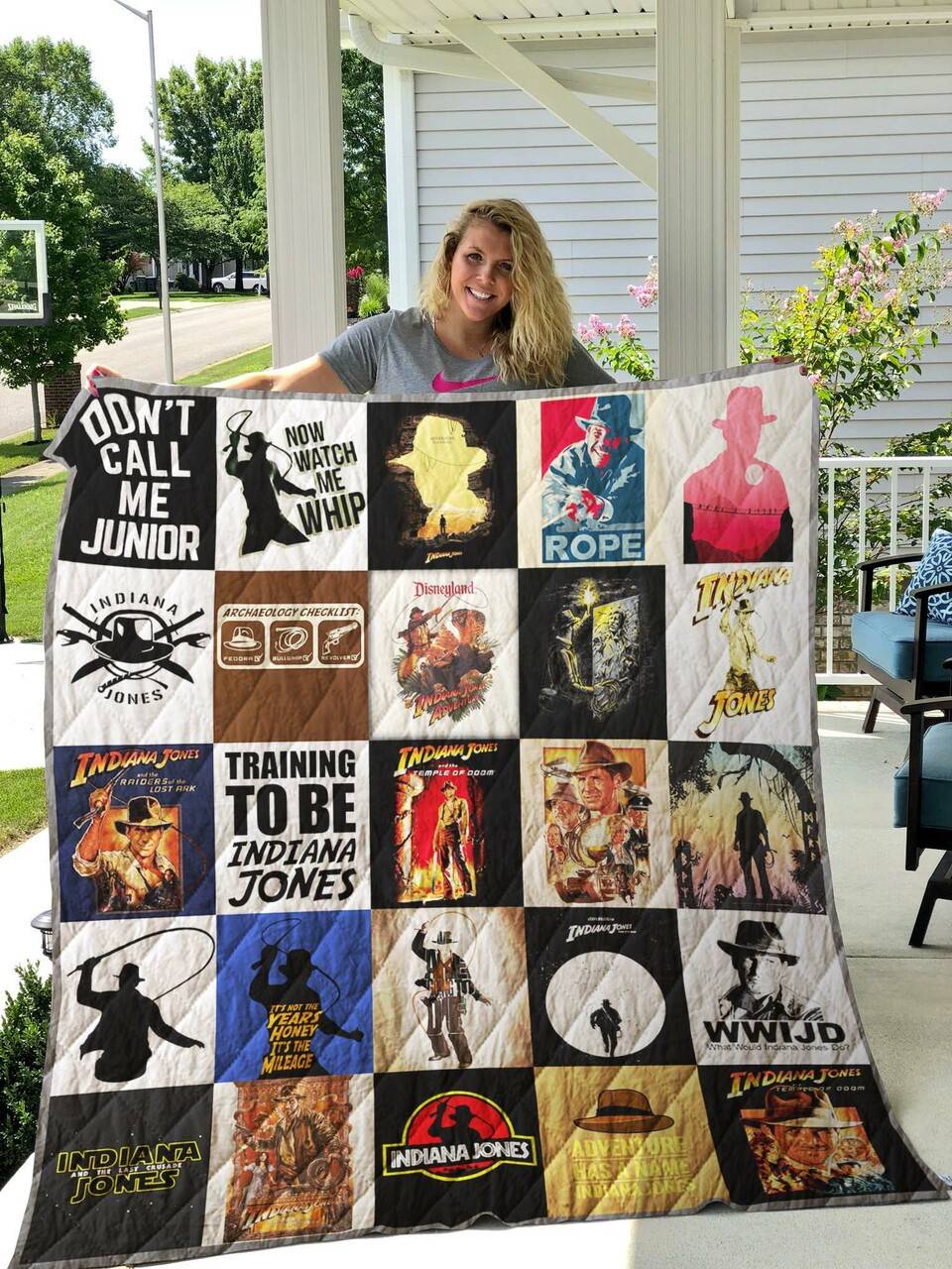 Indiana Jones Quilt Blanket and Home Decor