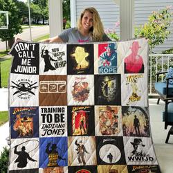 Indiana Jones Quilt Blanket      and Home Decor
