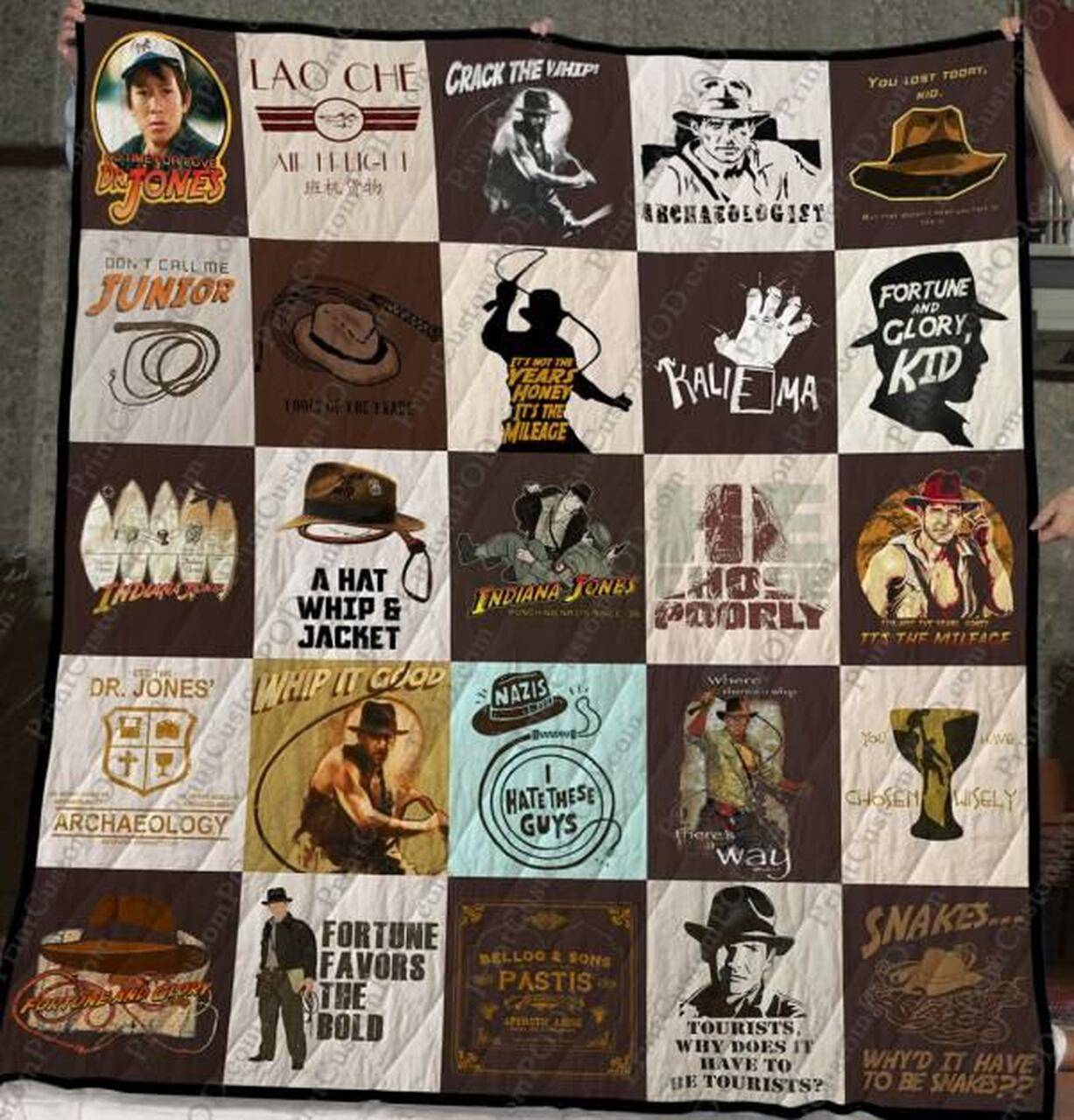 Indiana Jones Quilt Blanket M120643 Quilt and Home Decor