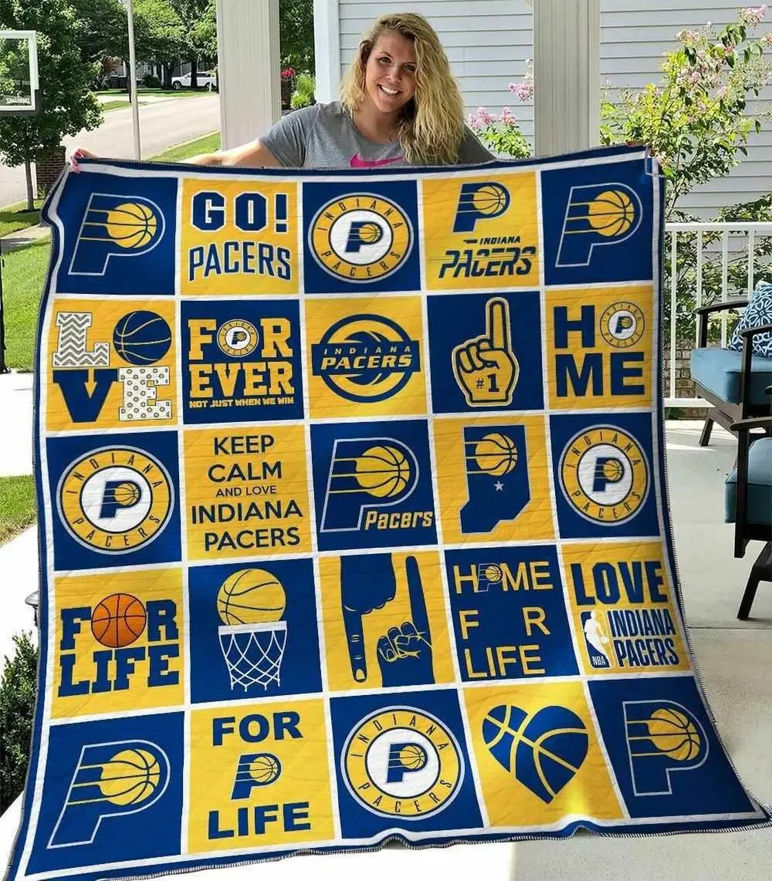Indiana Pacers V3 Blanket Th0207 Quilt and Home Decor