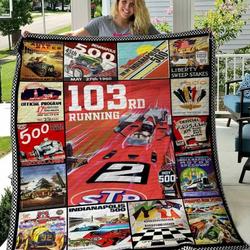 Indianapolis 500 Quilt Blanket B140614  Quilt and Home Decor