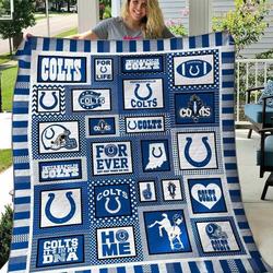 Indianapolis Colts Blanket Th1607 Quilt and Home Decor