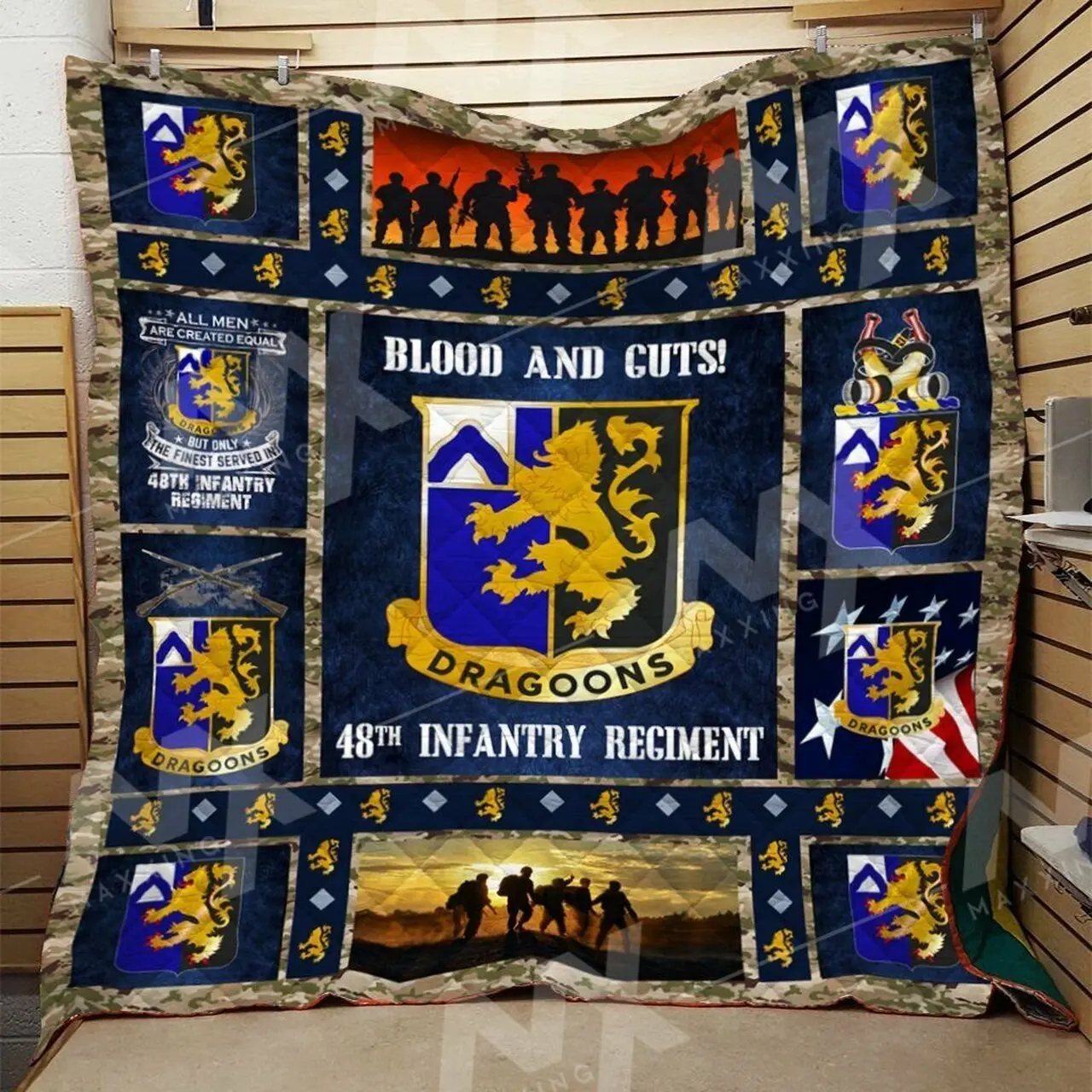 Infantry Division Quilt Blanket Dhc0910206Vt and Home Decor