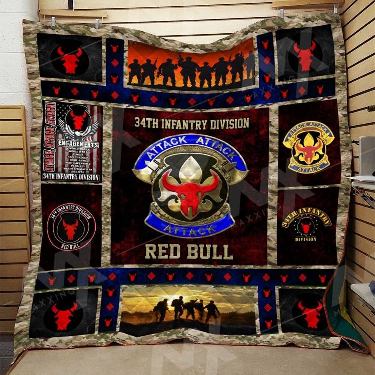 Infantry Division Quilt Blanket Dhc0910274Vt and Home Decor