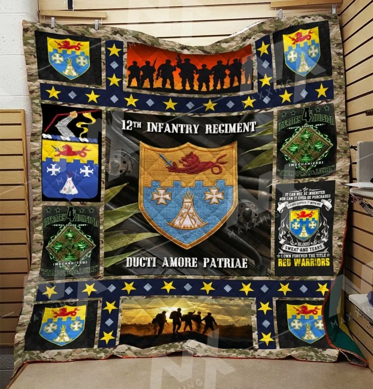 Infantry Regiment Quilt Blanket Dhc0910245Vt and Home Decor