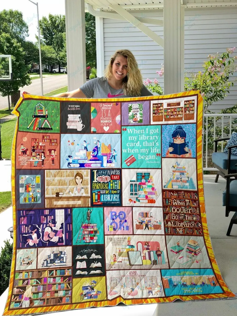 International Special Librarians Day Quilt Blanket and Home Decor