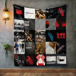 Interpol Album Covers Quilt Blanket and Home Decor
