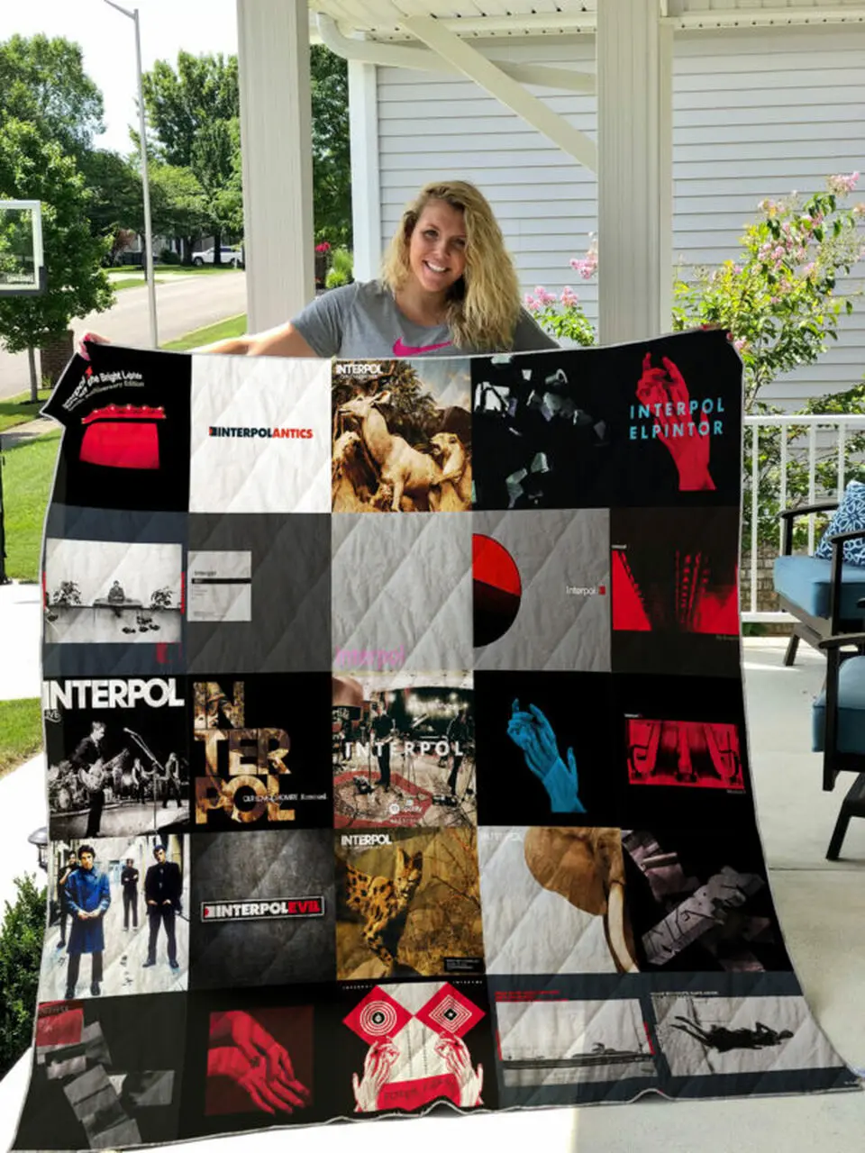 Interpol Quilt Blanket and Home Decor