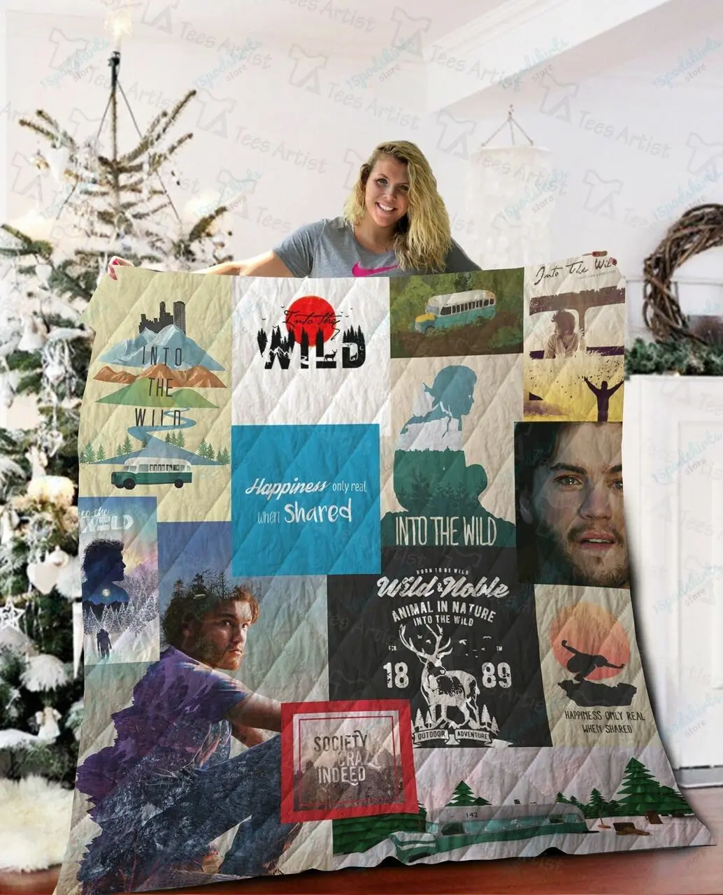 Into The Wild Quilt Blanket 02073 and Home Decor