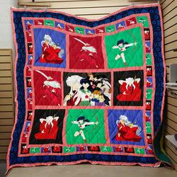 Inuyasha Fight Quilt V4  Quilt and Home Decor