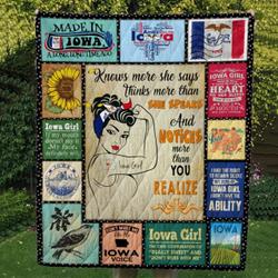 Iowa Cl14100270Mdq Quilt Blanket and Home Decor
