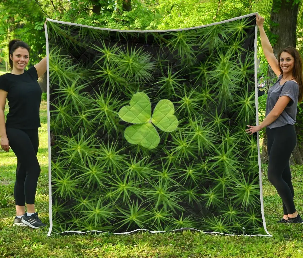 Irish Clover Quilt Blanket Best Gift Ideas For Saint Patricks Day Dhc09121325Dd and Home Decor