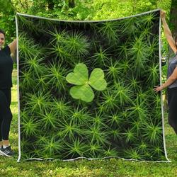 Irish Clover Quilt Blanket Best Gift Ideas For Saint Patricks Day Dhc09121325Dd and Home Decor