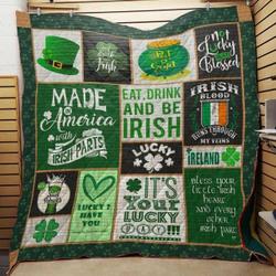 Irish St Patrick Day Cla1610491Q Quilt Blanket and Home Decor