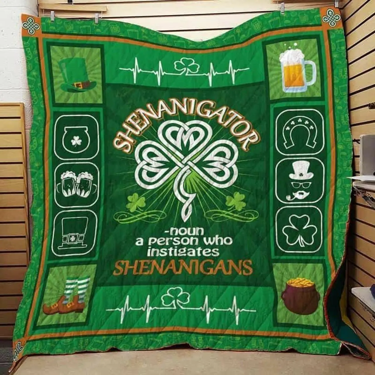 Irish St Patrick Day Cla1610492Q Quilt Blanket and Home Decor