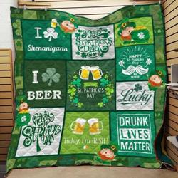 Irish St Patrick Day Cla1610502Q Quilt Blanket and Home Decor