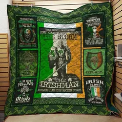Irish St Patrick Day Cla1610504Q Quilt Blanket and Home Decor