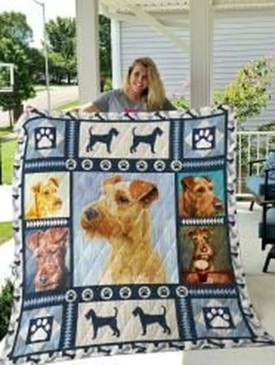 Irish Terrier Quilt Blanket Lukdmd Dhc0301938Dd and Home Decor