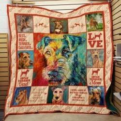 Irish Terrier Quilt Blanket Ndqvm Dhc0301557Dd and Home Decor